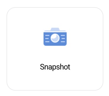 Ikona e menaxhimit të snapshot-eve në mjetet e Service Management